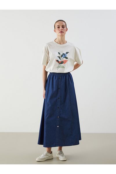 LC Waikiki Fusta Jean cu talie elastică