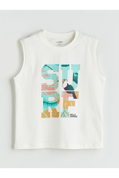 LC Waikiki Ανδρικό μονό και σορτς με στάμπα Crew Neck 2 τεμαχίων