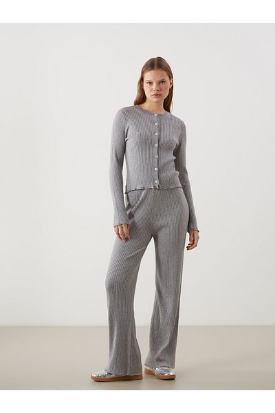 LC Waikiki Crew Neck Women's Knitwear Cardigan