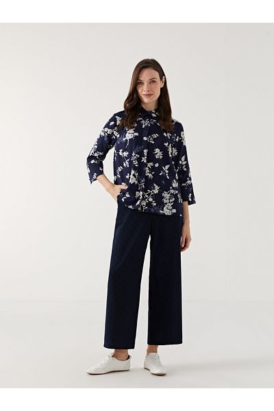 LC Waikiki Women's Polka Dot Trousers with Elastic Waist