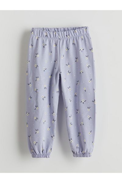 LC Waikiki Floral Girl's Pajama Bottom with Elastic Waist
