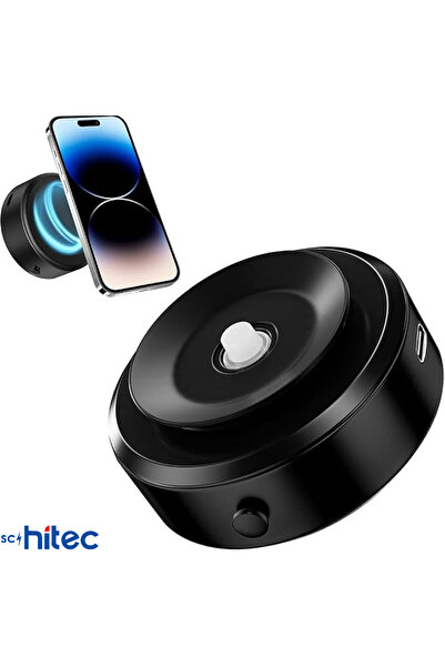 schitec X8Q Araç İçi Vakumlu Kilitli Type-C Şarjlı Telefon Tutucu