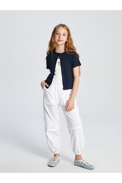 LC Waikiki Basic Girl's Jogger Trousers with Elastic Waist