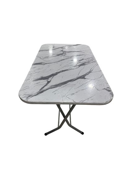 HARLEM Folding table with Mermer melamine MDF top, 60/110 centimeters, 18mm top, Enameled legs,