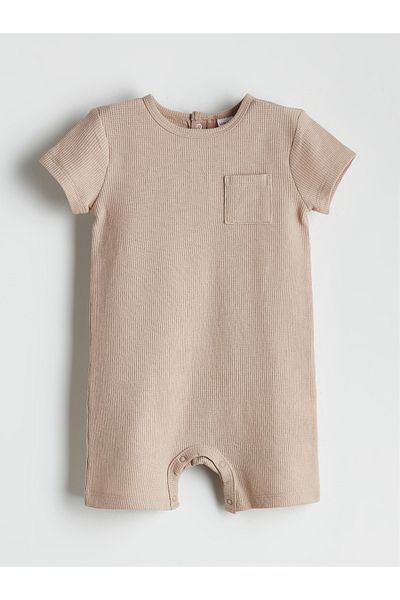 LC Waikiki Crew Neck Basic Baby Boy Jumpsuit