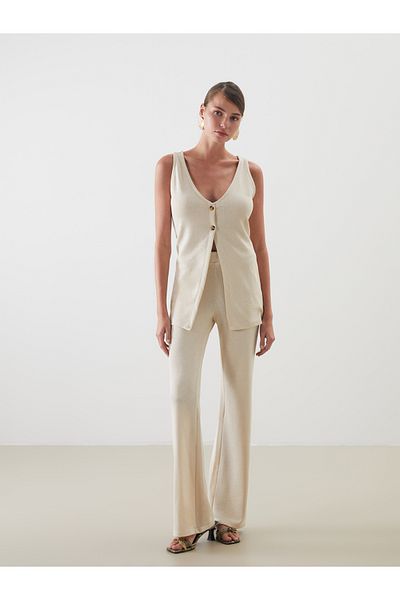 LC Waikiki Elastic Waist Flared Women's Trousers