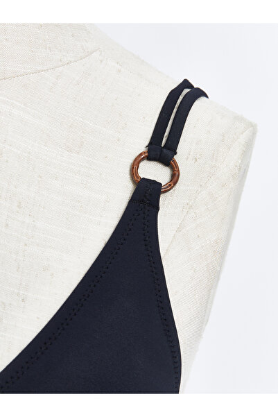 LC Waikiki UV-védett V-nyakú, fényes megjelenésű női fürdőruha pánttal