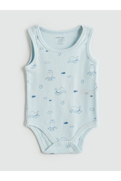 LC Waikiki Body și pantaloni scurți pentru bebeluși din țesătură organică, pachet de 2