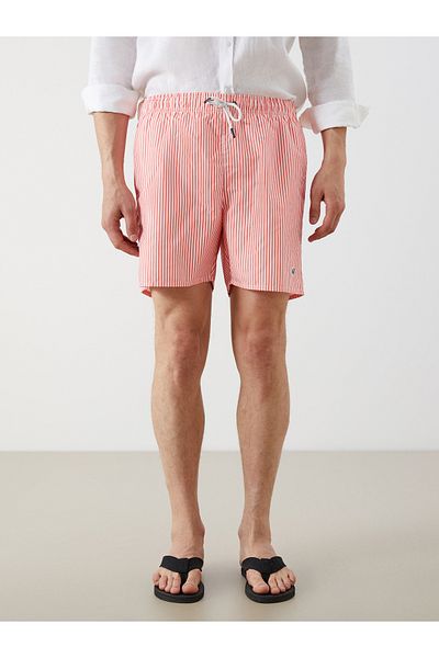 LC Waikiki Kurze, gestreifte Badeshorts für Herren