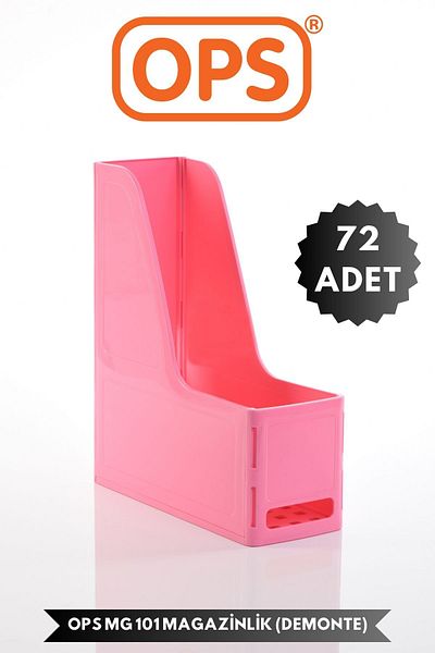 Ops Mg 101 A4 Disassembled 72 Pieces Plastic Vertical Magazine Folder Archive Box Organizer Storage Storage