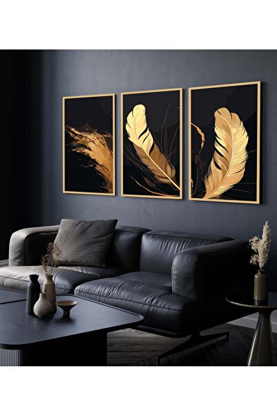 Hagen Duvar Tablosu Çerçeve Görünümlü 3 lü Tablo Mutfak Tabloları Modern Tablo Bohem Tablo Premium Kalite