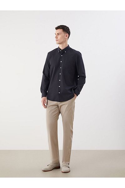 LC Waikiki Beige Standard Fit Gabardine Men's Chino Trousers