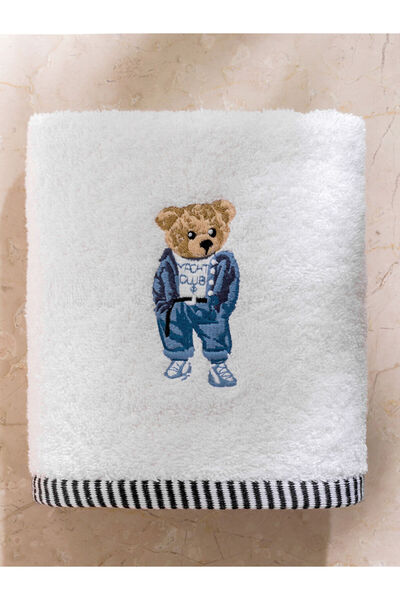 LC Waikiki Білий ведмедик Тедді з вишивкою Бавовняний рушник для обличчя 50x80 см