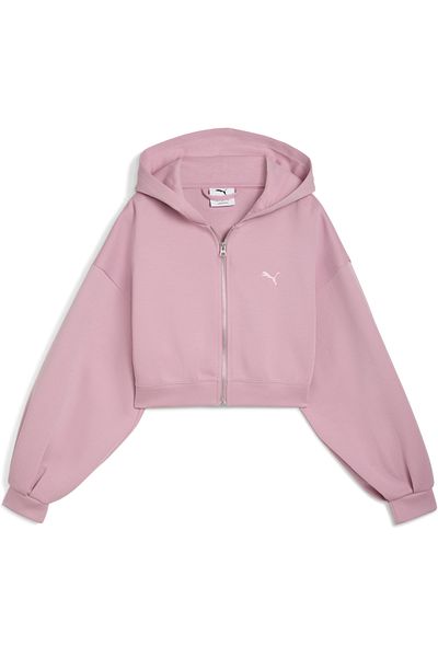 Puma Γκαρνταρόμπα Essentials Sports Legacy Κοντή Φούτερ με Φερμουάρ σε Πλήρες Χρώμα Γυναικείο