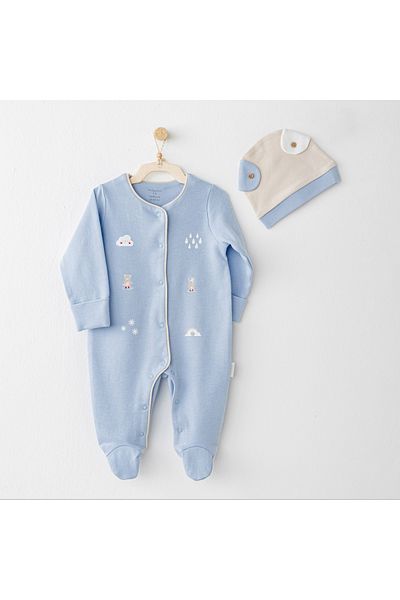 andywawa Baby Jumpsuit Set Romper Hat Set Rainbow