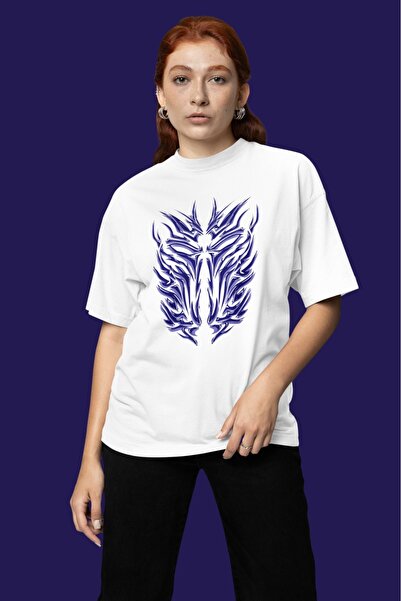 ArtYus Unisex Ανδρικό/Γυναικείο μπλουζάκι Blue Flames με τύπωμα Χρώματα με τύ...