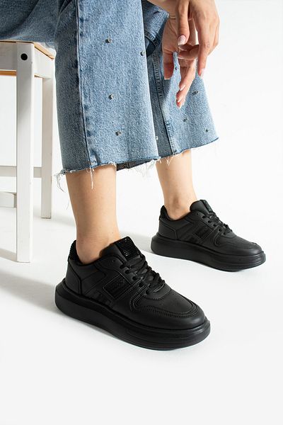 pasyone Pantofi de damă negri casual pantofi