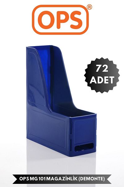 Ops Mg 101 A4 Disassembled 72 Pieces Plastic Vertical Magazine Folder Archive Box Organizer Storage Storage