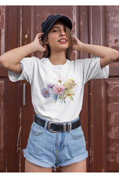 ArtYus Unisex Bărbați/Femei Floral Colorat cu imprimeu supradimensionat bumba...