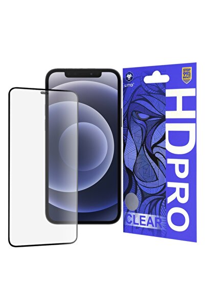 Lito Γυάλινη μεμβράνη iPhone 12 / 12 Pro, σκληρυμένο γυαλί, λιθογραφία, HD Pro διαφανές, μαύρο