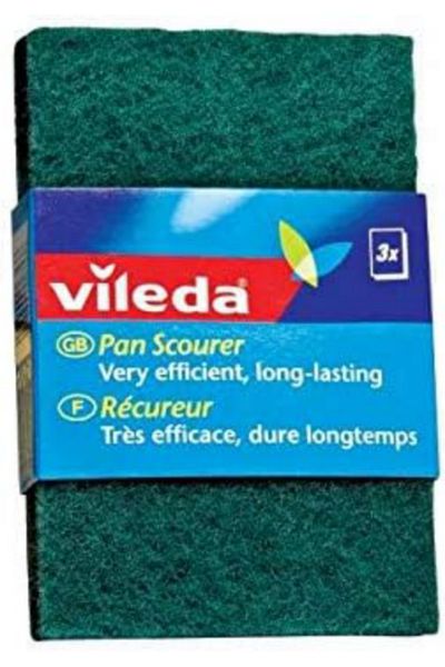 Vileda Dish Washing Scourer Scouring Pad 3 pcs