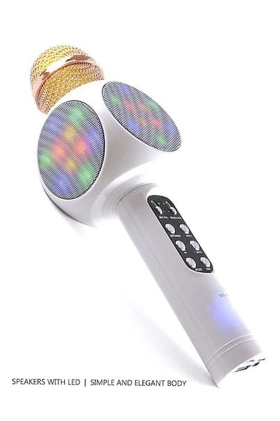 MACON Trade Shop WS-1816-17087 Wireless Portable Microphone with Built-in Bluetooth Speaker