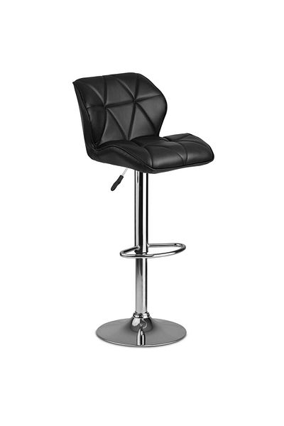 shumee Castel bar stool with backrest, black - 2 pcs.