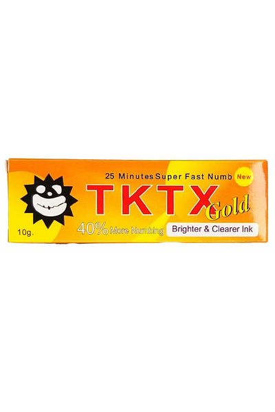 TKTX Cremă anestezică, aurie, pentru tatuaje, cosmetică, lidocaină 5%, 10gr