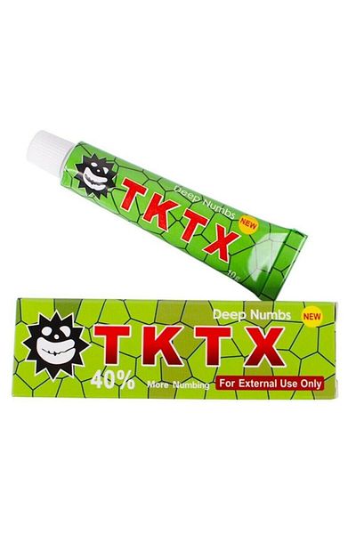 TKTX Cremă anestezică, TKTX, Verde, Verde, pentru tatuaje, Cosmetică, Lidocaină 5%, 10gr