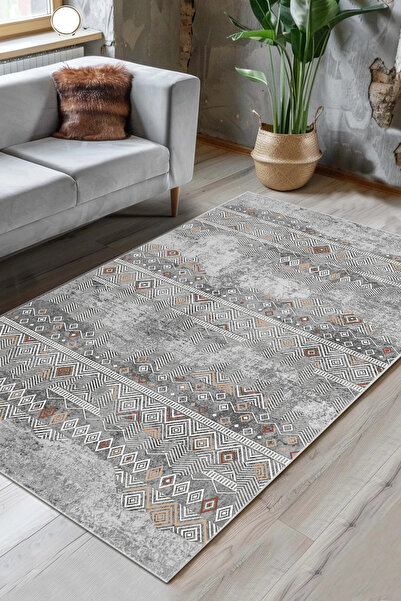 Halise Home Kaymaz Taban Yıkanabilir Kalın Dokulu Halı & Yolluk & Mutfak Halısı