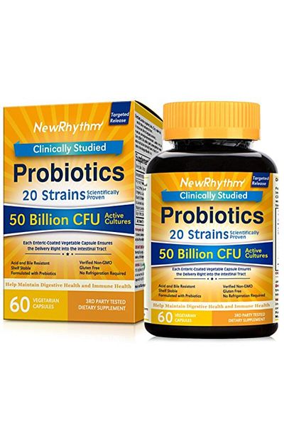 NewRhythm Probiotic, NewRhythm, 50 Billion, 20 Strains, 60cps