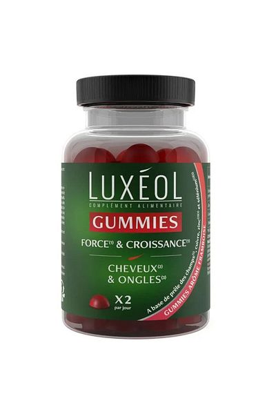 Luxeol Food Supplement, Luxeol, with Biotin, Vitamin B5 and Zinc, Strengthening Hair and Nails, 60 jellies