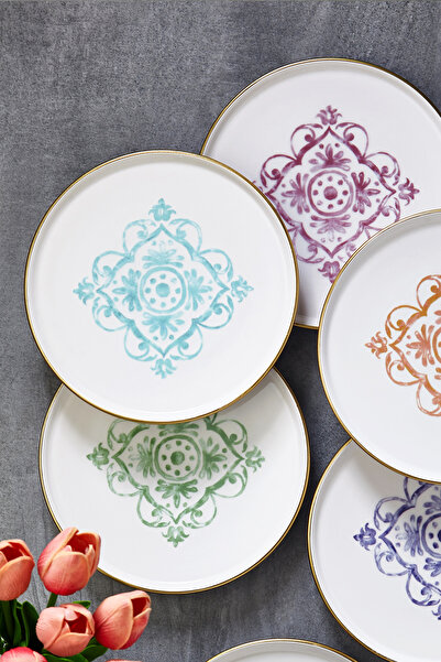 Fecra Miras 6 Piece Cake Plate Set