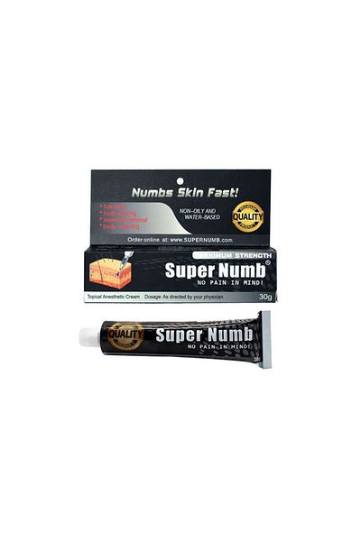Super Numb Cremă anestezică, Super Amorțitoare, pentru tatuaje, cosmetică, 5% Lidocaină, 30gr