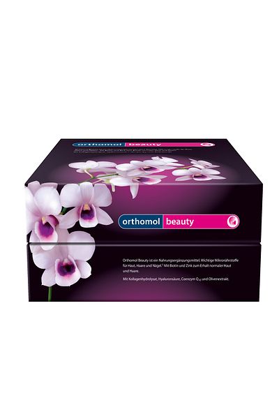 Orthomol , Beauty Food Supplement for Thin Skin with Collagen, Coenzyme Q10, 30 vials