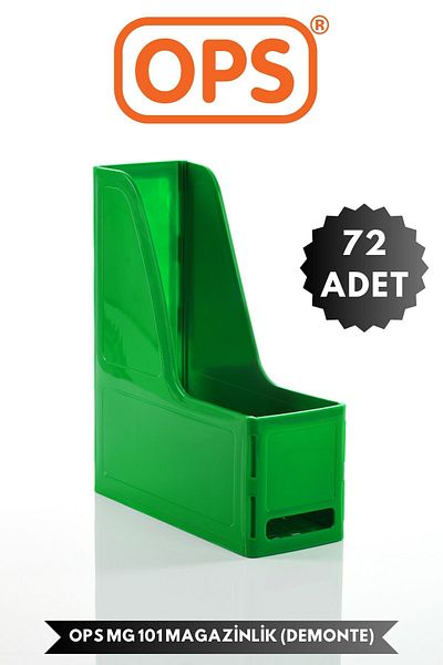 Ops Mg 101 A4 Disassembled 72 Pieces Plastic Vertical Magazine Folder Archive Box Organizer Storage Storage