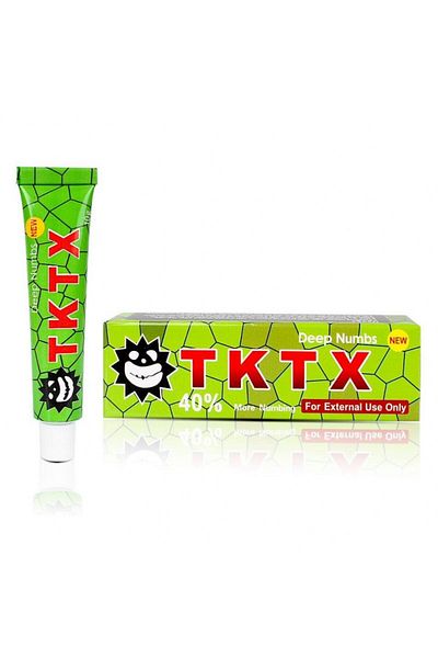 TKTX Cremă anestezică, TKTX, Verde, Verde, pentru tatuaje, Cosmetică, Lidocaină 5%, 10gr