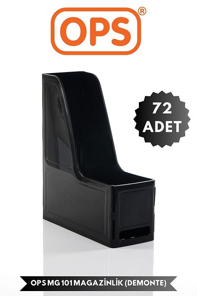 Ops Mg 101 A4 Disassembled 72 Pieces Plastic Vertical Magazine Folder Archive Box Organizer Storage Storage