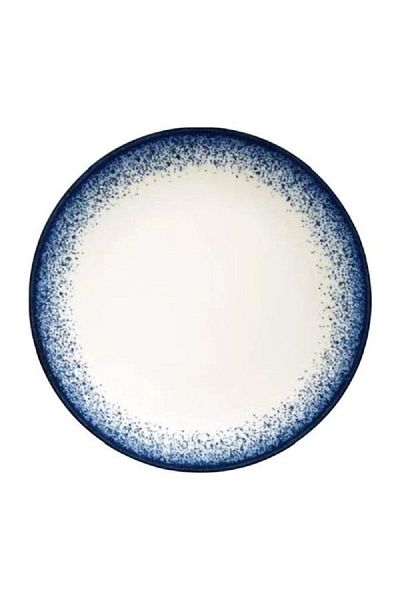 Kütahya Starry Dreams Porcelain Round Flat Dinner Plate Blue and White 27cm