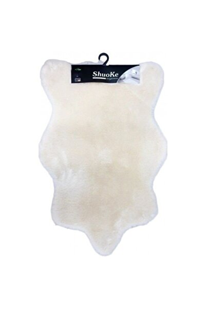 OEM Covoras din Blana sintetica, 60x90 cm, Alb