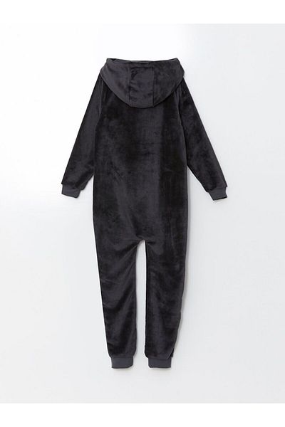 LC Waikiki Gray Hooded Plush Boy's Sleeping Bag