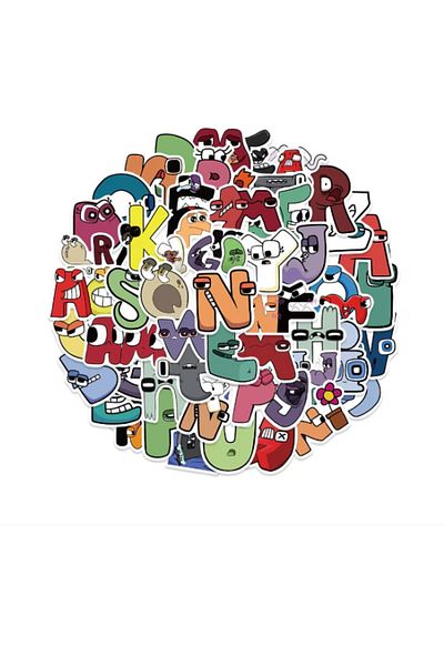 OEM Alphabet stickers, 52 pieces