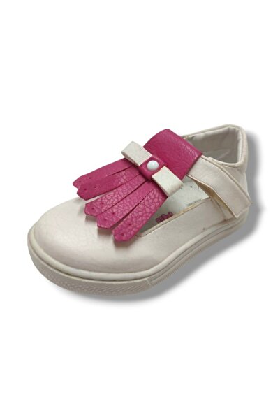 ŞİRİNGENÇ Şirinbebe 1729-20 Sandale pentru fete din piele cu ciucuri Alb Roz ...