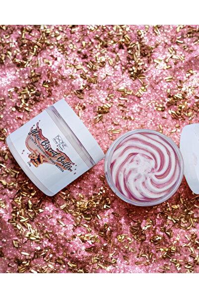 BeOne Cosmetics Glow Biscuits Butter - unt de corp cu particule stralucitoare, aroma de biscuiti, 100%