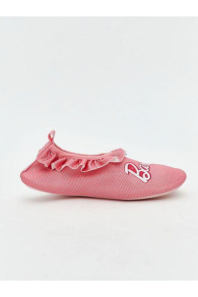 LC Waikiki Pink Barbie Printed Baby Girl Sea Shoes