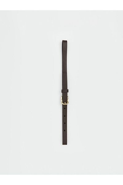 LC Waikiki Dark Brown Leather Look Girl's Belt