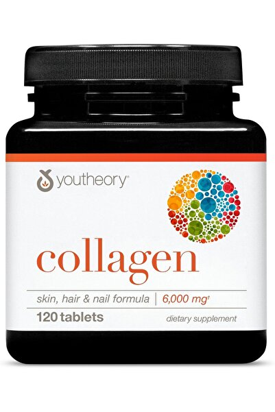 Youtheory كولاجين متقدم - 6000 ملغ - مع فيتامين سي - للشعر والبشرة والأظافر* ...