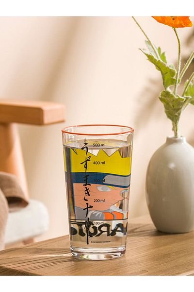 LC Waikiki Mixed Naruto Printed Glass Cup 500 ml
