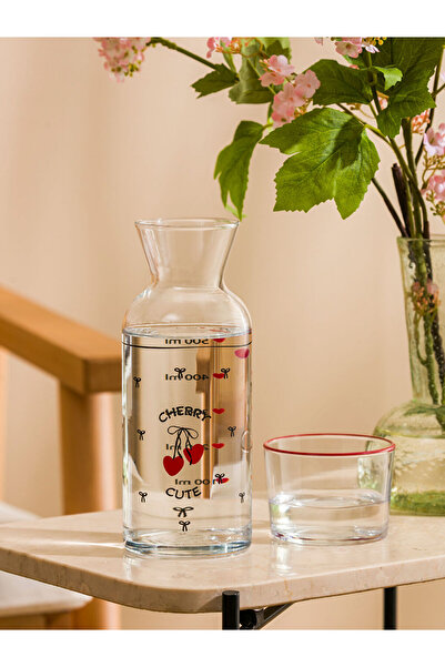 LC Waikiki Karişik Baskılı Cam Sürahi 700 ml