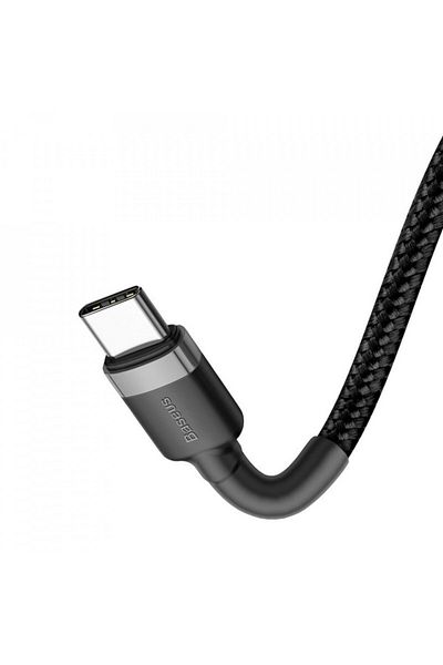 Baseus Data Cable Type-c To Type-c 480mbps, Pd2.0, 60w, 3a, 1m - Cafule (CATKLF-GG1) - Black